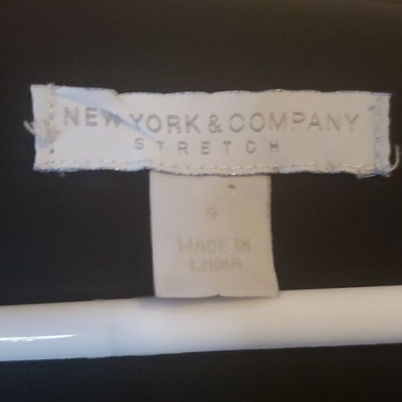 New York & Company Womens Stretch Black Bodycon Business Professional Dress Sz 4 - Picture 2 of 5